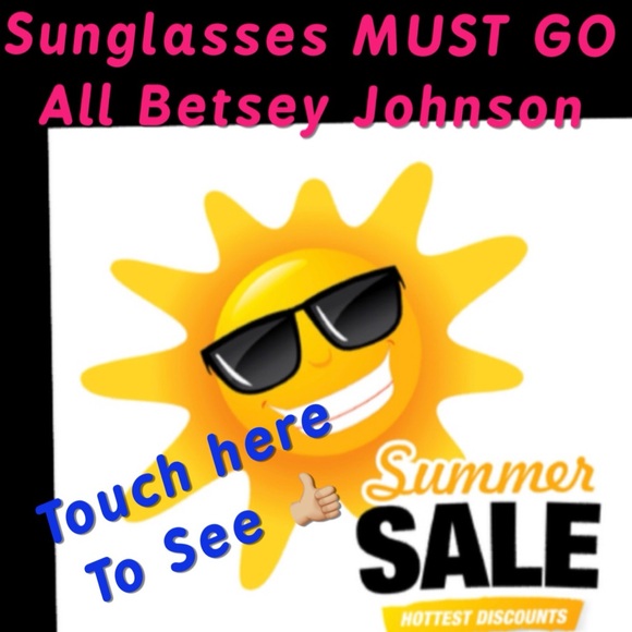 Betsy Johnson Cat Eye Sunglasses. SELECT PIC A B or D - Picture 12 of 12